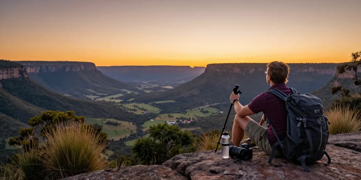 Experience Airport Transfers Service Dubai with stunning views of Magaliesburg mountains during sunset.
