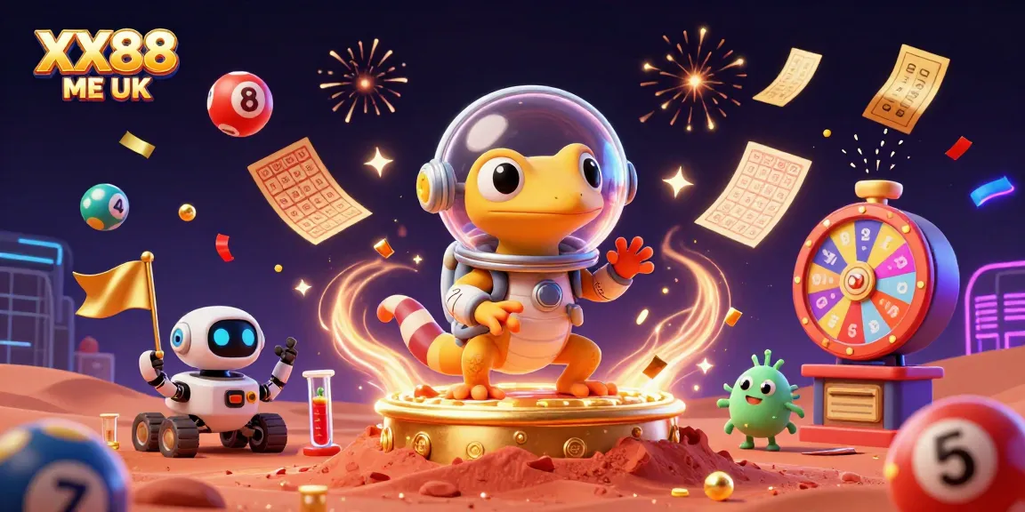 Play exciting games at XX88 ME UK with vibrant illustrations showcasing Martian adventures in a galaxy of wins.