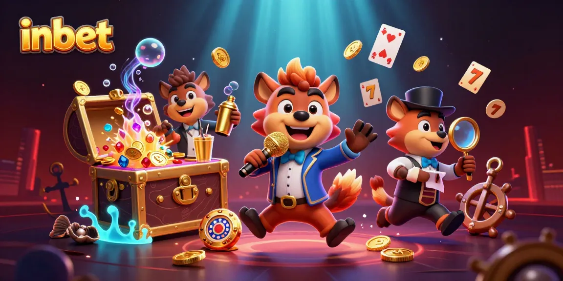 Experience thrilling moments at inbet's comedy casino with vibrant 3D hyenas in action.