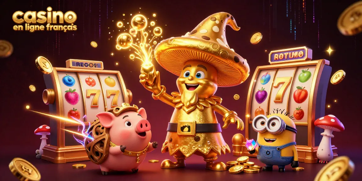 Découvrez les merveilles du casino en ligne français avec un magicien transformant tout en or.