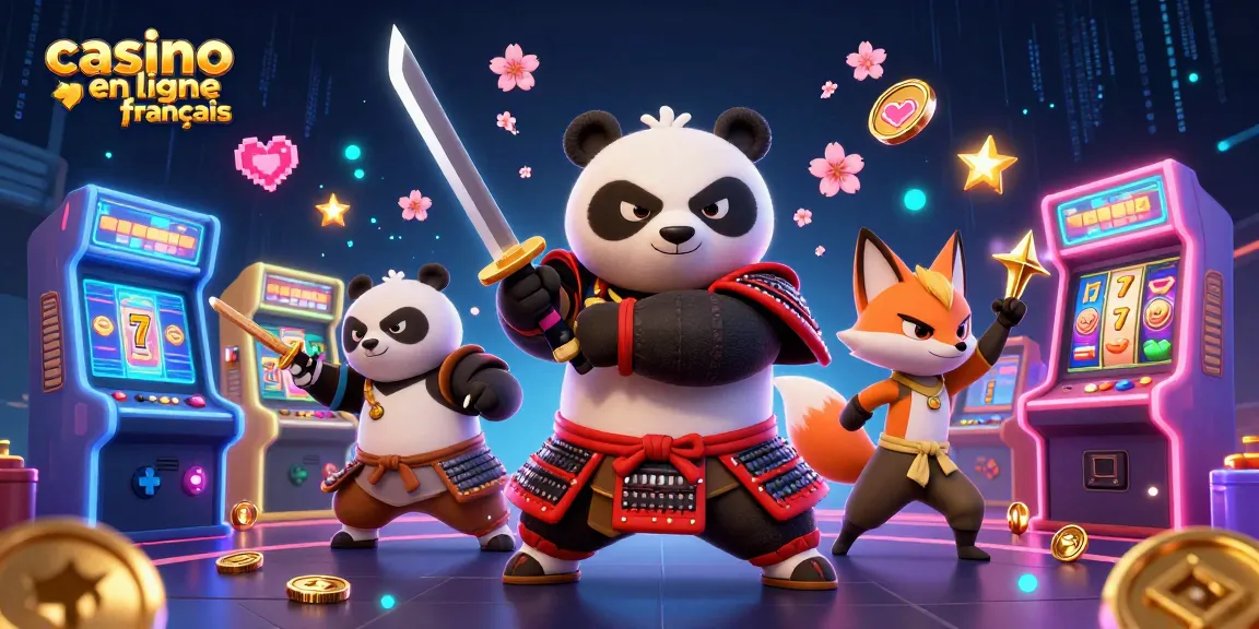 Découvrez des stratégies gagnantes au casino en ligne français avec un panda samouraï dynamique.