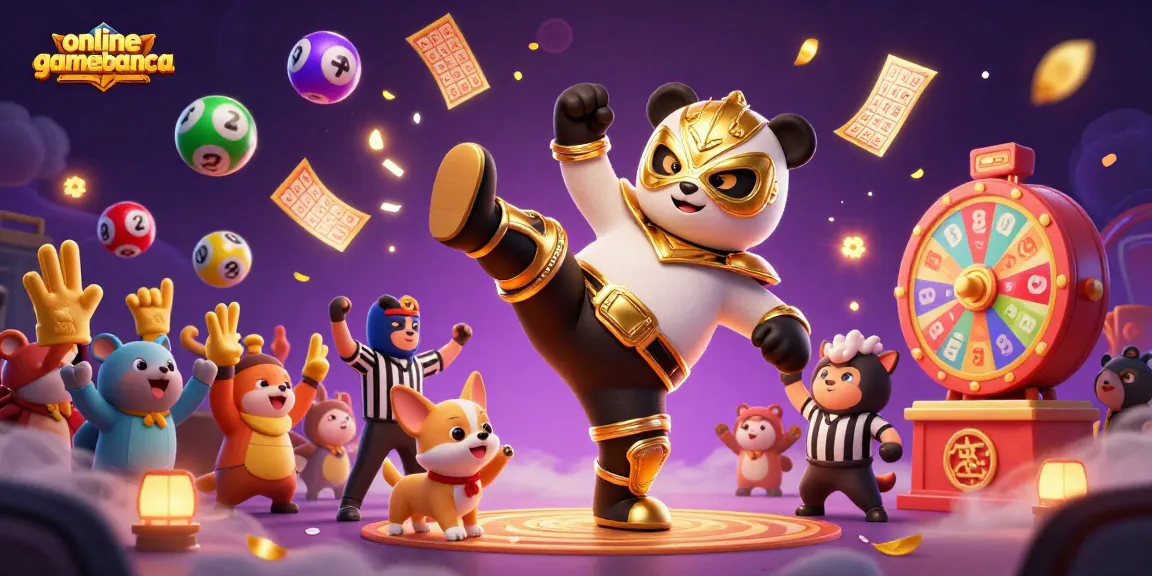 Experience thrilling moments with onlinegamebanca as a panda wrestler executes a stunning flying kick!