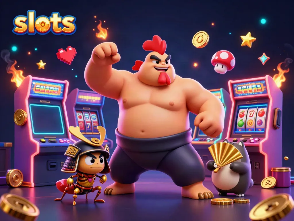 Engaging scene depicting slots gameplay with vibrant characters and casino elements.