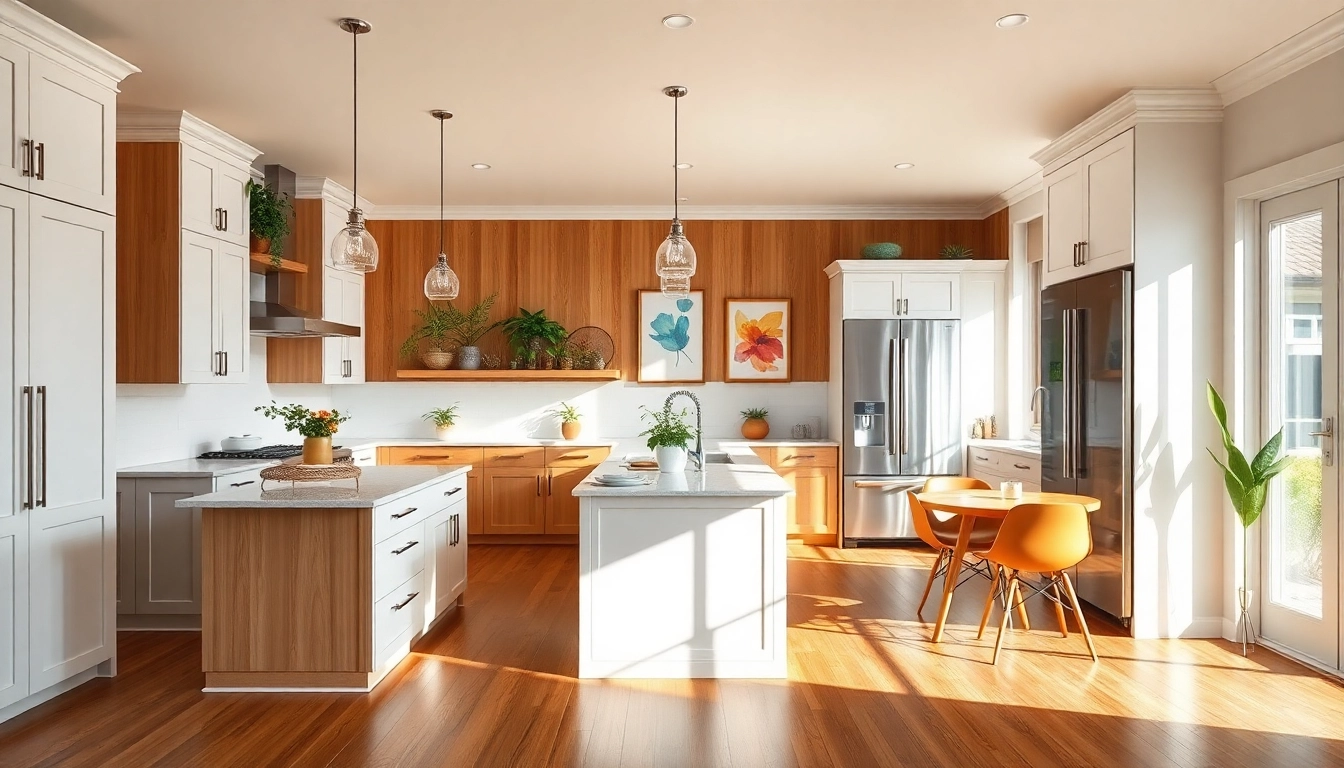 Inspiring Home Remodeling Ideas featuring a modern kitchen filled with natural light and stylish finishes.