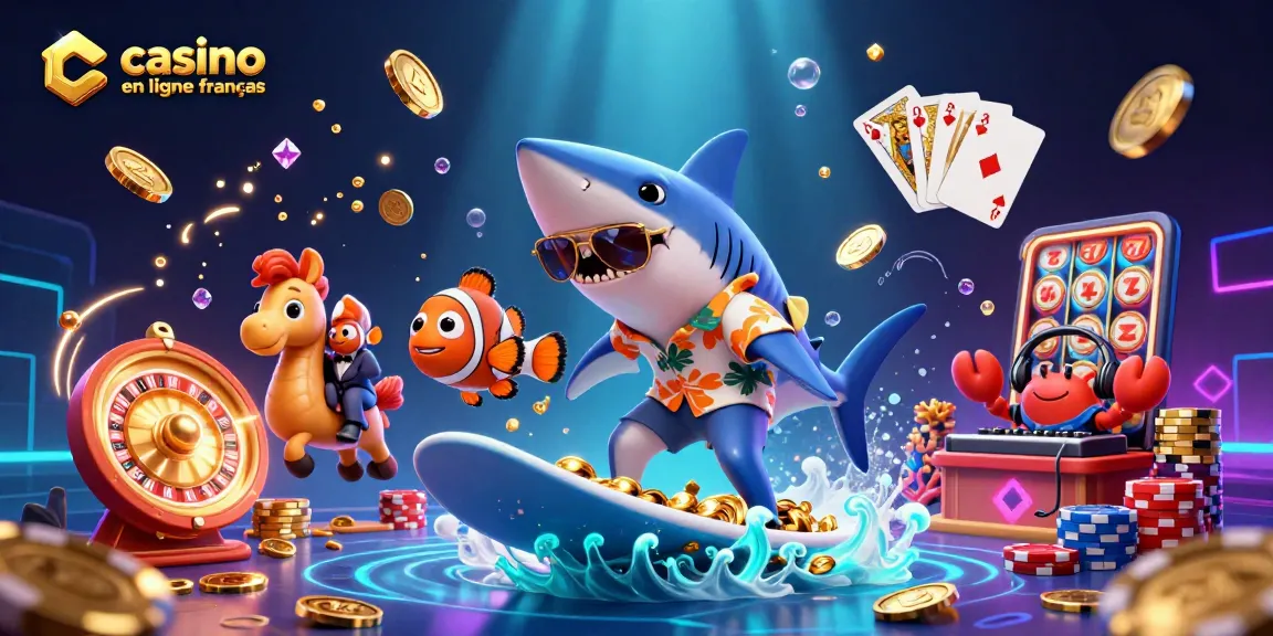 Le casino en ligne français offre des divertissements avec des jeux palpitants illustrés par des personnages animés dans un monde sous-marin.