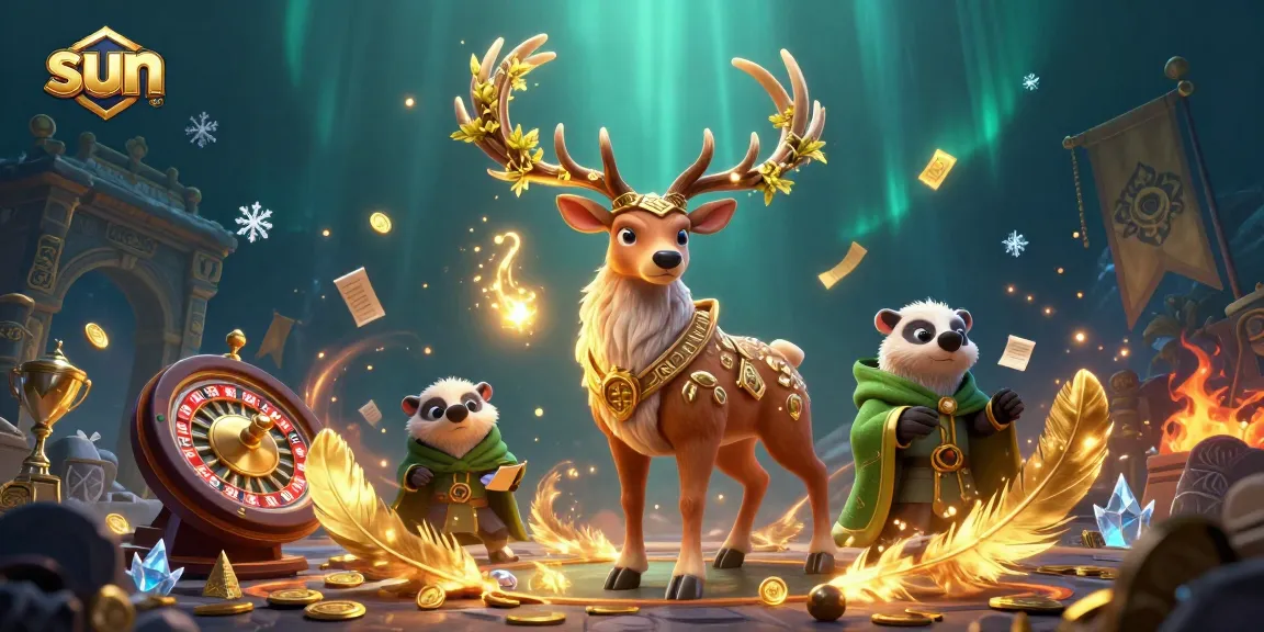 Sun-themed dynamic sports betting scene with Celtic druid and wise badger illustrating exhilarating gambling action.