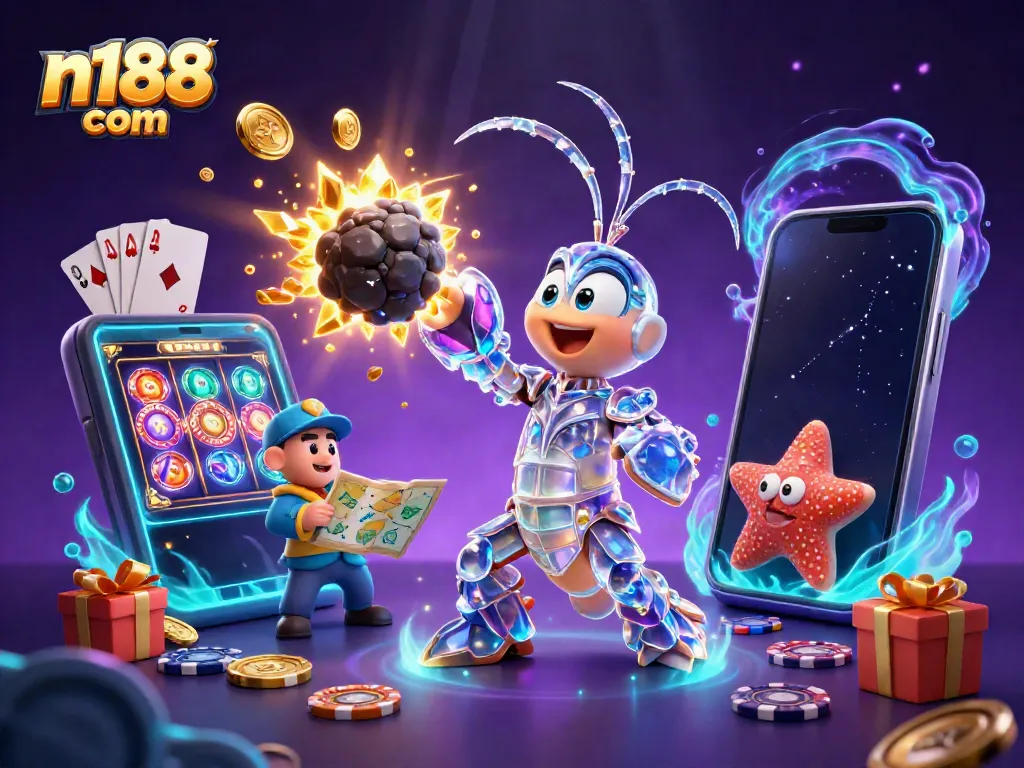 Engage in the thrilling action of n188 com with galactic gaming elements and vibrant 3D visuals.