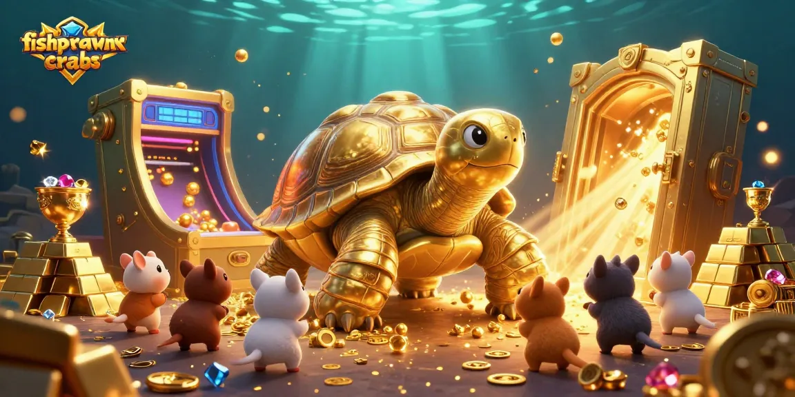 Engage in thrilling fishprawncrabs action with a vibrant casino scene full of treasures and excitement.