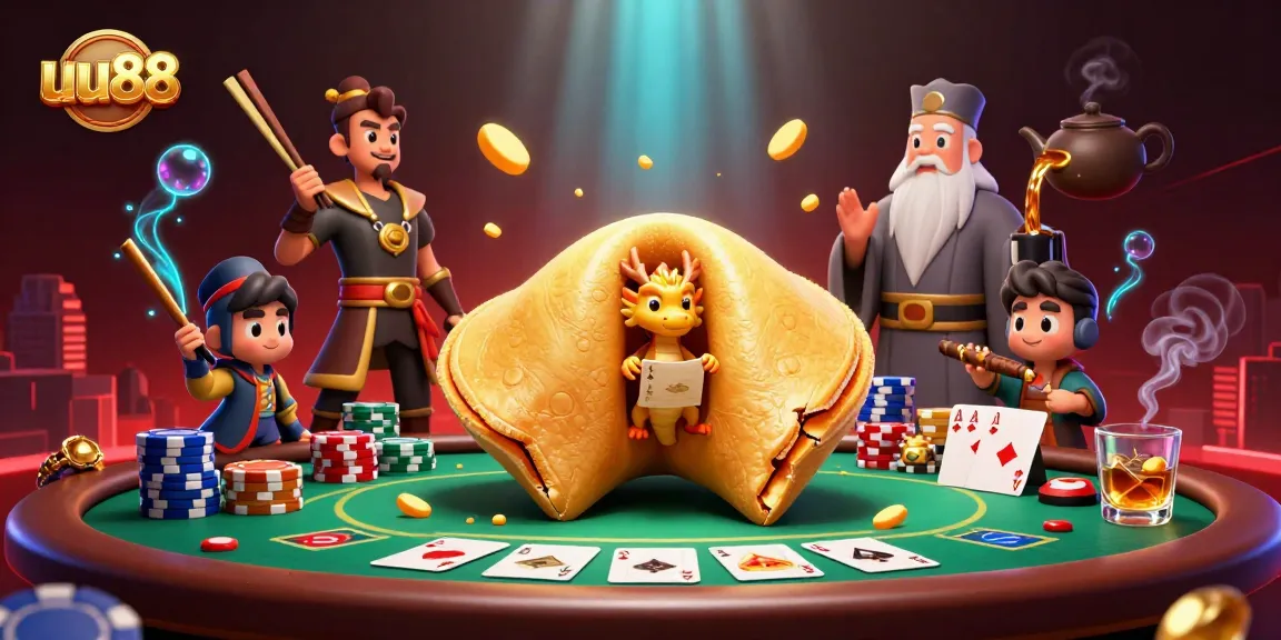Engage with uu88's thrilling world of poker, featuring action-packed characters and vibrant casino elements.