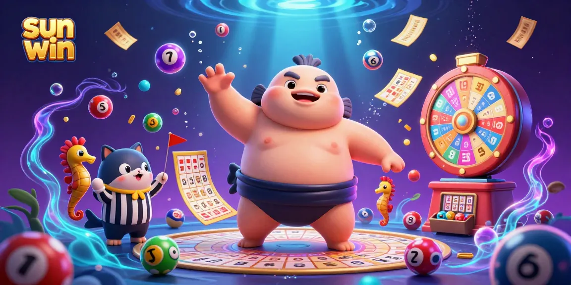 Engage in exciting sun win lottery games with vibrant underwater characters and dynamic elements.