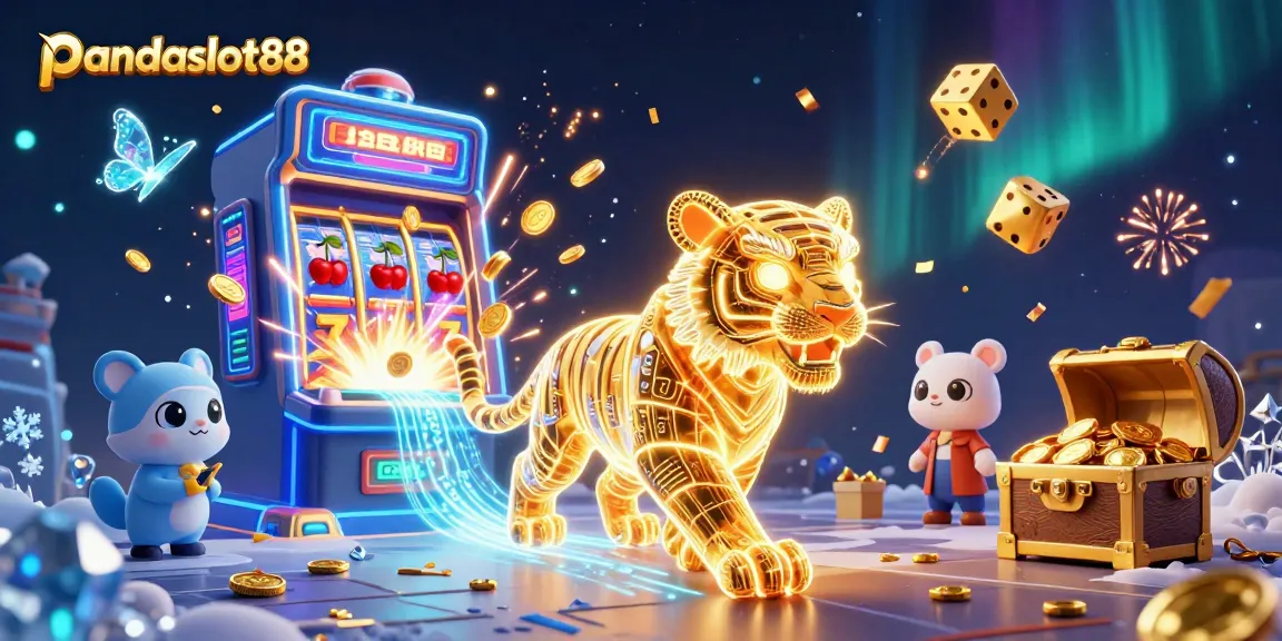 Pand slot88 hadir dengan karakter harimau emas neon yang menakjubkan di kasino digital, membawa keberuntungan dalam setiap putaran.
