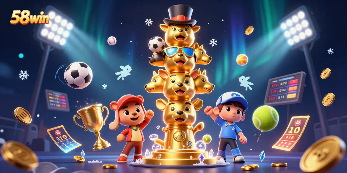 58win players enjoy thrilling moments in a vibrant casino scene filled with dynamic elements.