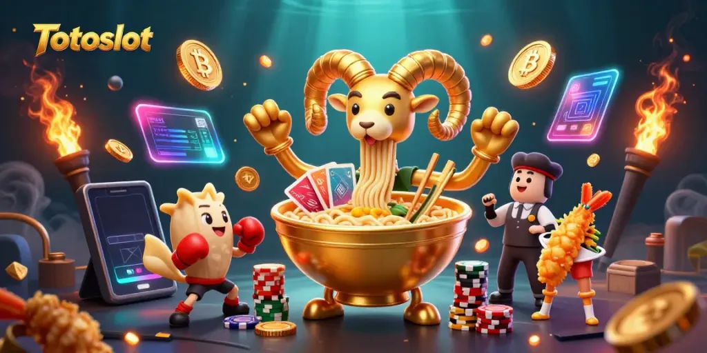 Memainkan Totoslot dengan karakter unik di kasino digital 3D yang kaya warna dan detail.