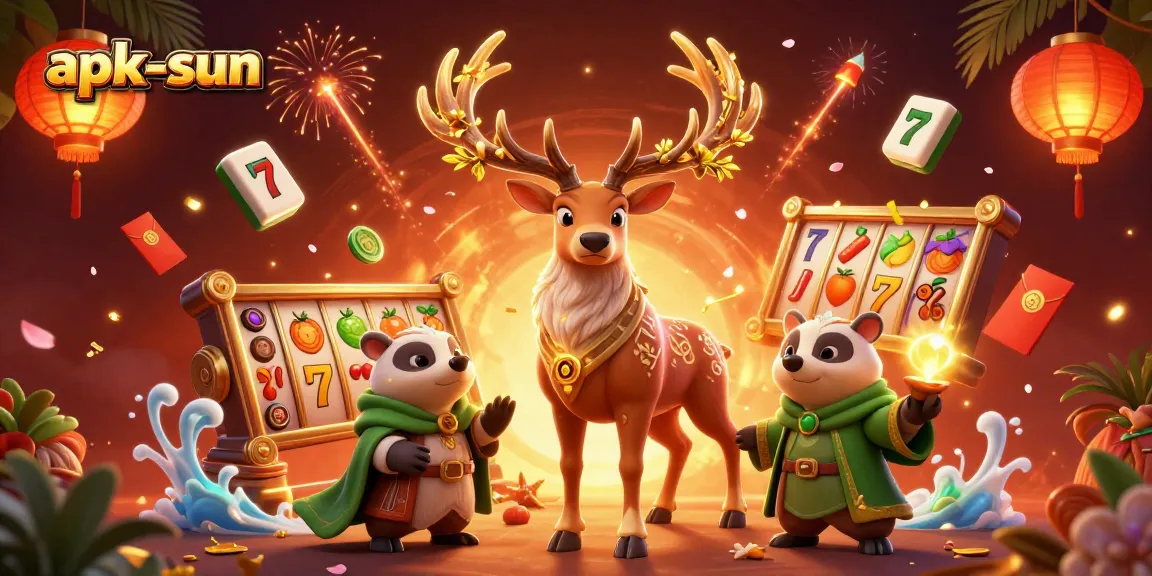 Engage with apk-sun at a vibrant casino scene featuring dynamic slot gameplay and rich visuals.