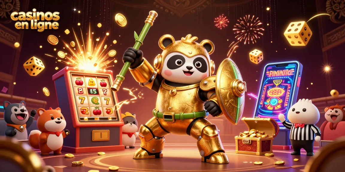 Jouez aux casinos en ligne avec la plateforme dynamique où un panda doré règne avec des jackpots explosifs.