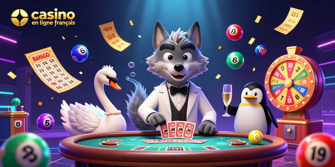 Imaginez un casino en ligne français avec un loup élégant, un cygne distributeur de cartes, et un pingouin sommelier.