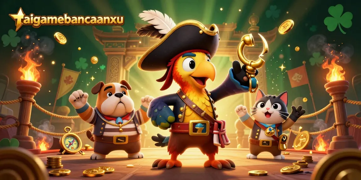 Experience thrilling action with taigamebancaanxu featuring a pirate crew amid a vibrant gambling scene.