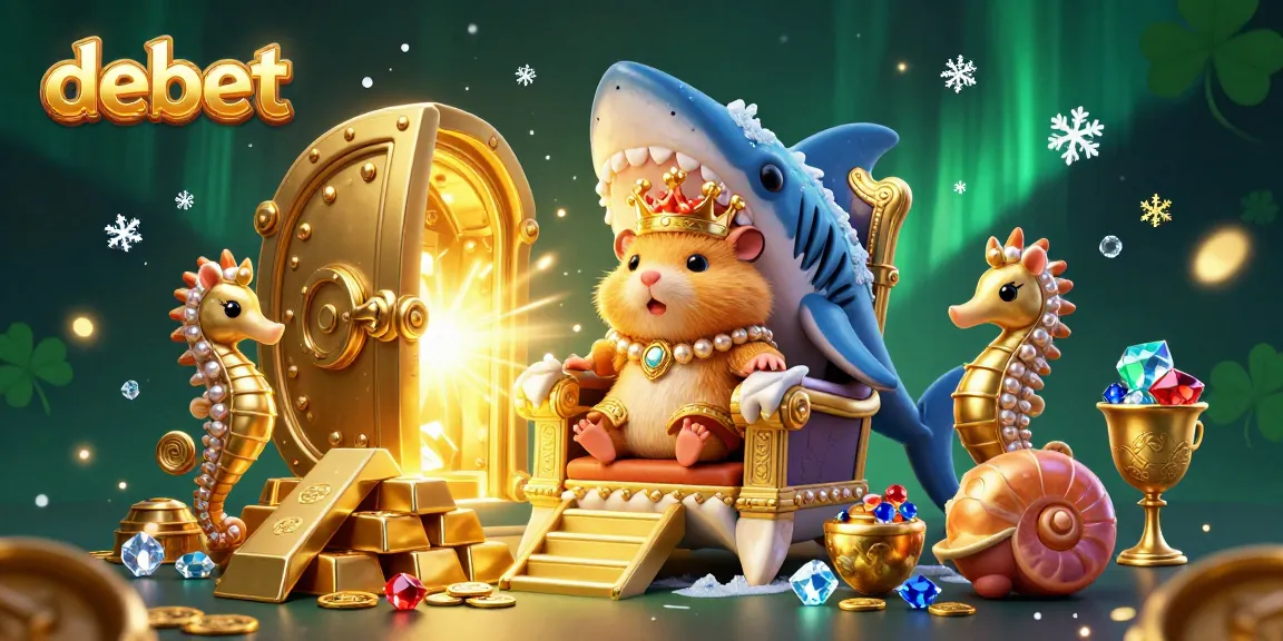 Engage with the thrilling world of debet as a fierce golden hamster king rules over a treasure-filled casino.