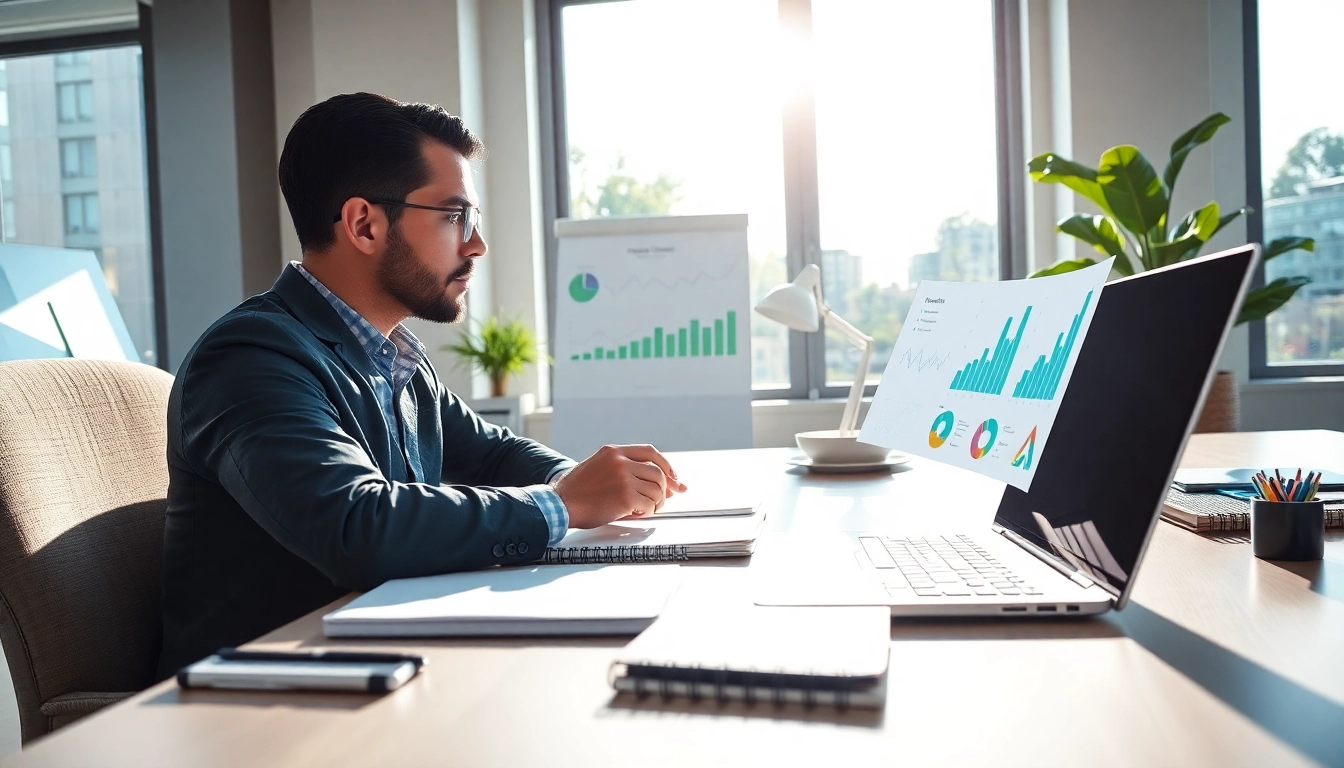 Unlock Your Productivity with a focused individual at a bright workspace.