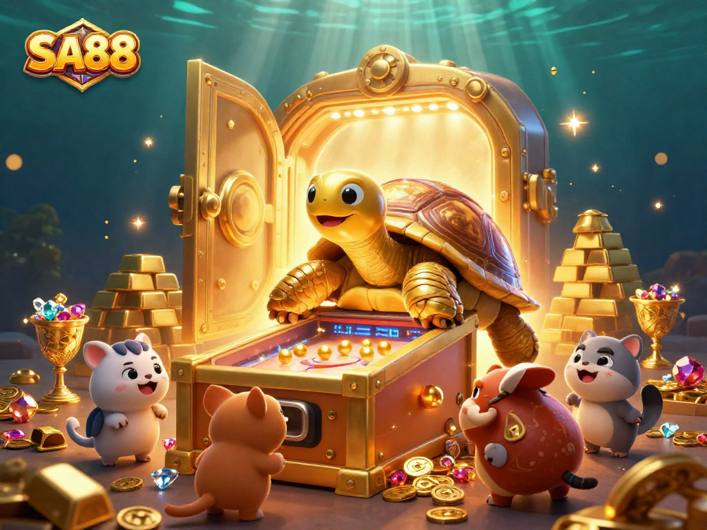 Engage in thrilling games at SA88, where players experience exciting wins amidst vibrant casino visuals.
