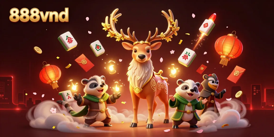 Experience the thrilling world of 888vnd with vibrant casino elements and enchanting characters.