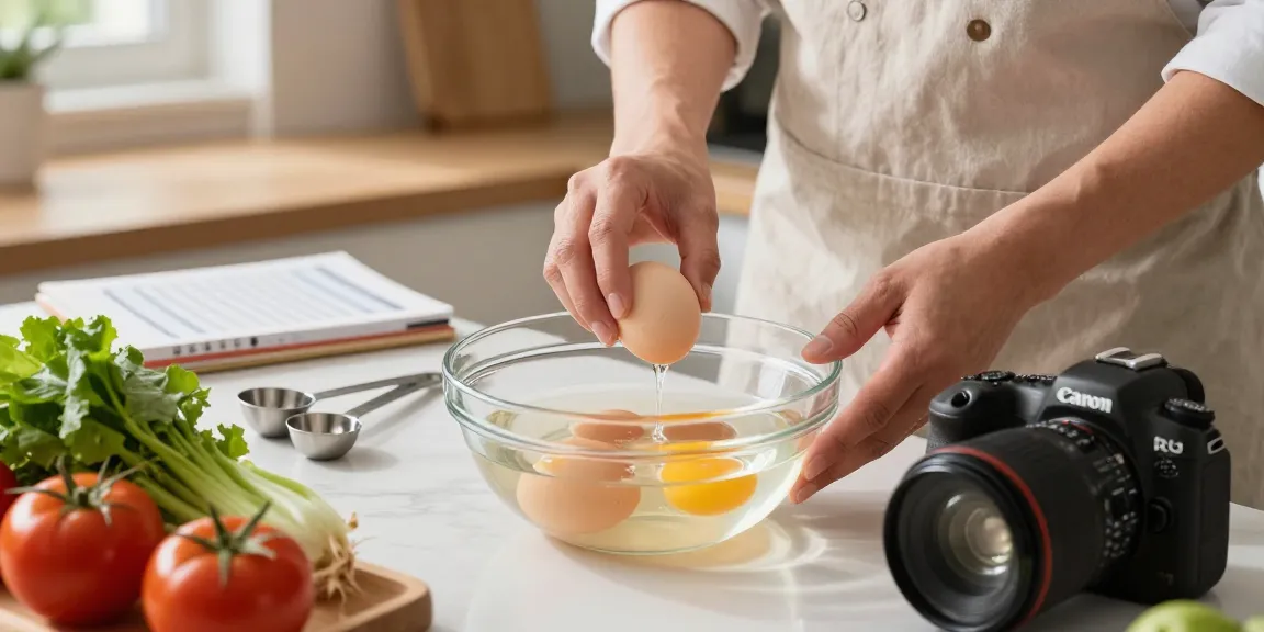 Melakukan pengujian kesegaran telur dengan metode Egg Float Test di dapur menggunakan panduan dari https://www.eggfloattest.com/contact.