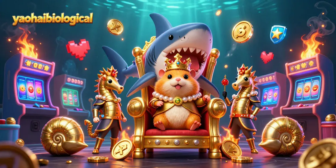 Engage with dazzling slots at yaohaibiological featuring a golden hamster king and vibrant arcade elements.